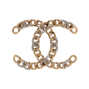 Chanel Cc Chain Brooch Metal With