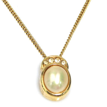 Christian Dior Necklace Gold/White