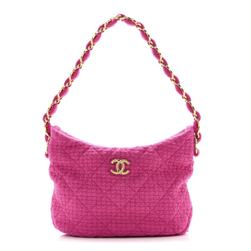 Chanel Cashmere Tweed Quilted Cc Links