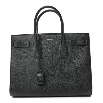 Saint Laurent Grained Calfskin Large Sac