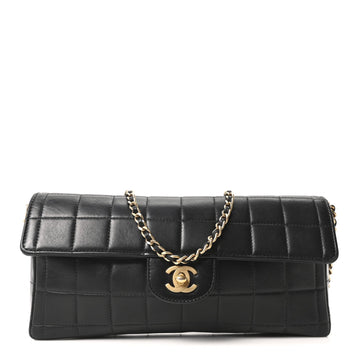 Chanel Lambskin East West Chocolate Bar