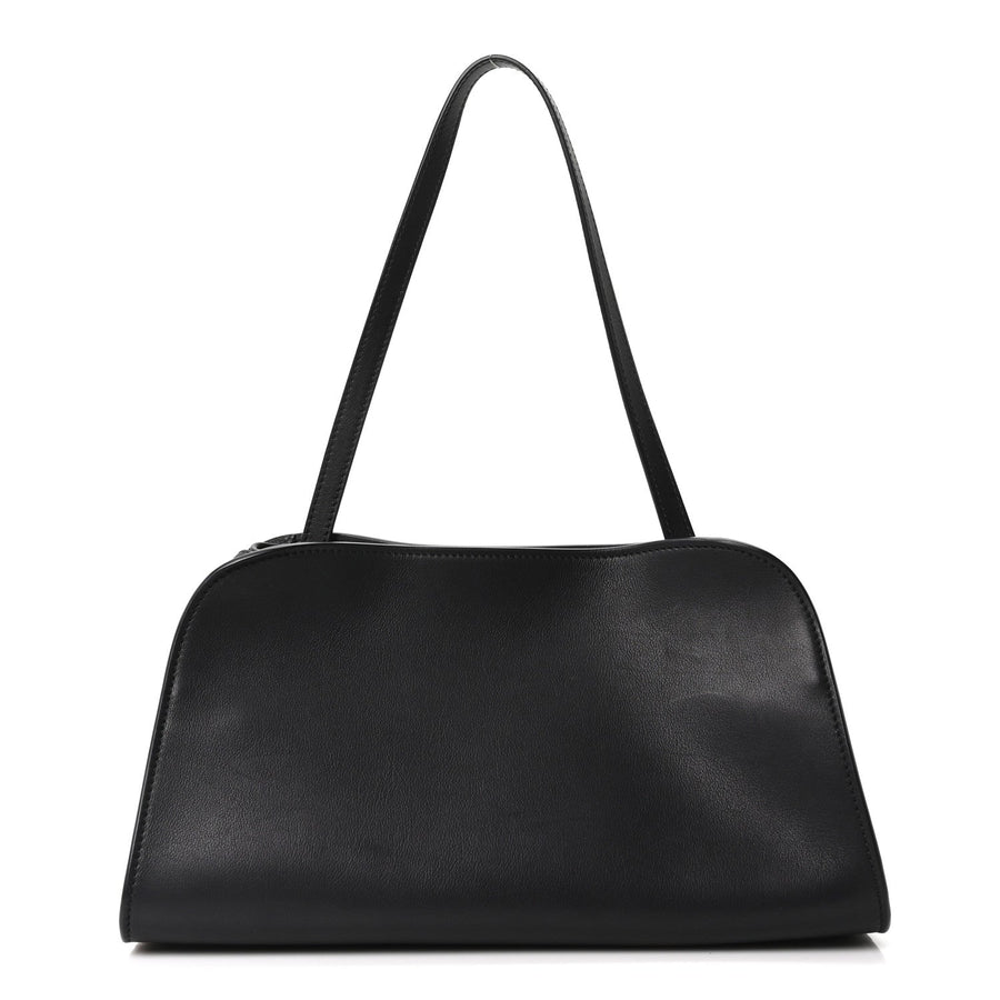 The Row Smooth Calfskin Peggy Bag Black