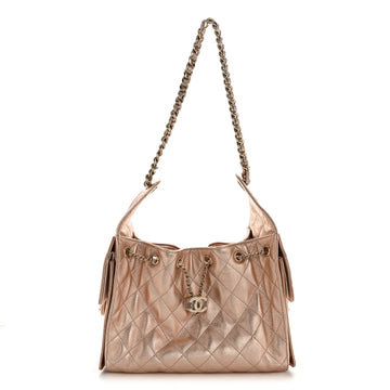 Metallic Caviar Quilted Small Chanel 25