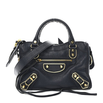 Balenciaga Chevre Gold Metallic Edge