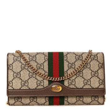 Gucci Gg Supreme Web Ophidia Wallet On