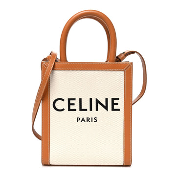Celine Canvas Calfskin Mini Vertical