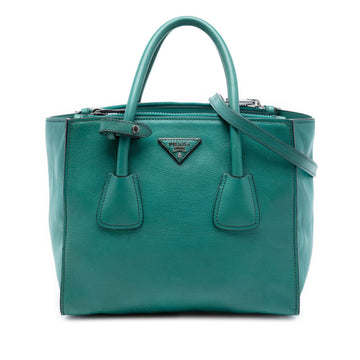 Prada Glace Calf Twin Pocket Double