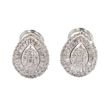 Jewelry Diamond Earring Platinum Silver