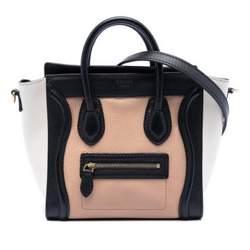 Celine Nano Tricolor Leather Luggage