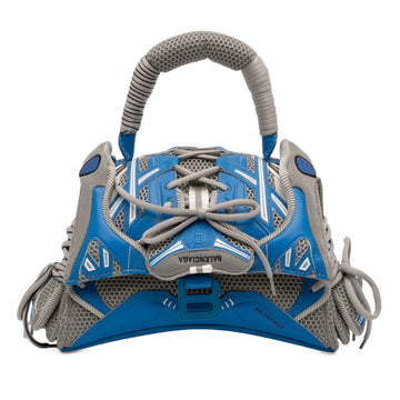 Balenciaga Small Faux Leather And Mesh