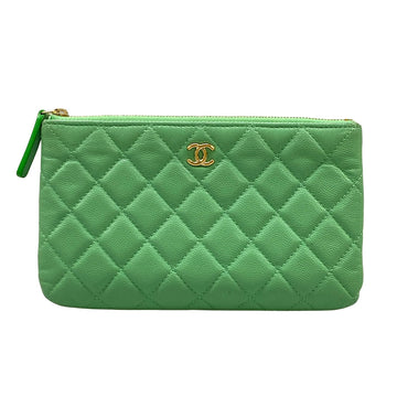 Chanel Matelasse Light Green Calfskin