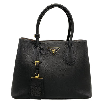 Prada Double Small Bag Black Saffiano