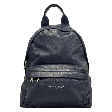 Balenciaga Navy Backpack Dark Leather