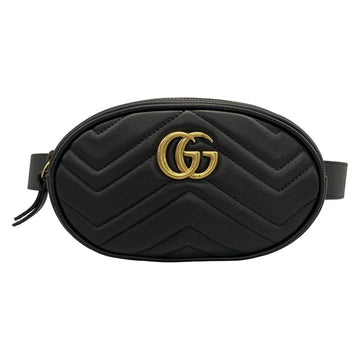 Gucci Gg Marmont Quilting Leather Belt