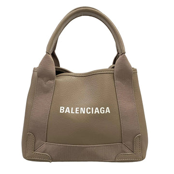 Balenciaga Navy Cabas Xs Gray-Beige