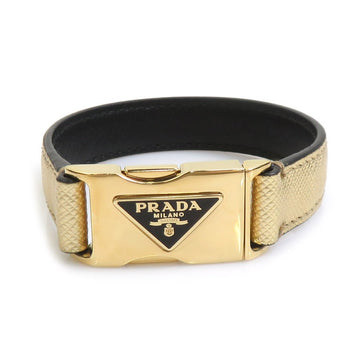 Prada Bracelet Gold Leather/Metal -