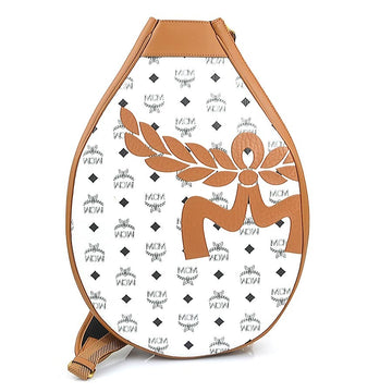 Mcm Tennis Racket Cover White/Brown