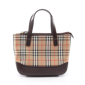 Burberry Nova Check Tote Handbag Canvas