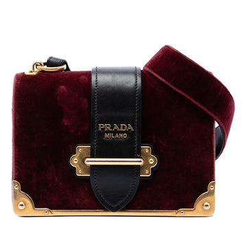 Prada Velvet Cahier Crossbody Pre-Loved
