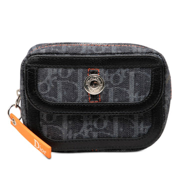 Dior Oblique Denim Flight Coin Pouch