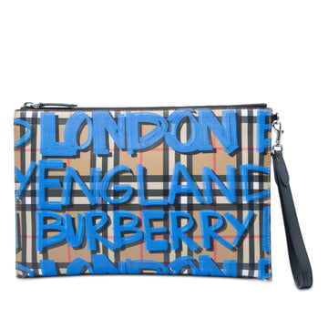 Burberry House Check Canvas Graffiti Zip