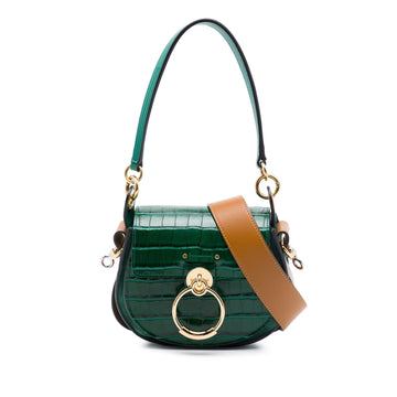 Chloé Small Croc Embossed Leather Tess