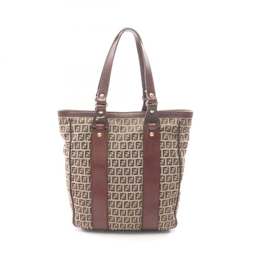 Fendi Zucchino Shoulder Tote Bag Canvas