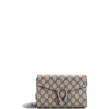 Gucci Dionysus Chain Wallet Gg Coated