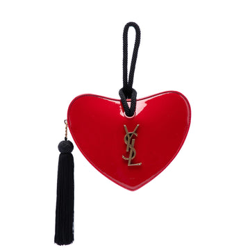 Saint Laurent Patent Sac Coeur Heart