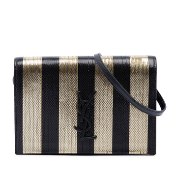 Saint Laurent Metallic Striped Fabric
