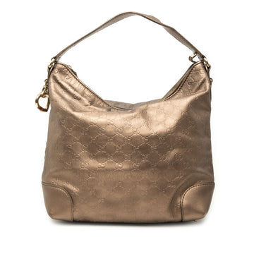 Gucci Metallic Ssima Heart Bit Shoulder
