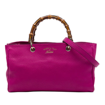 Gucci Medium Calfskin Bamboo Shopper
