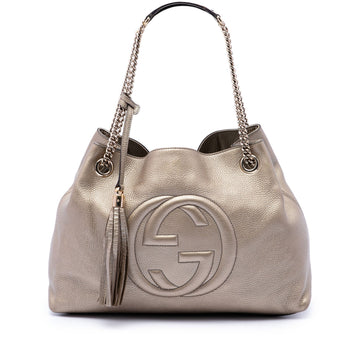 Gucci Medium Metallic Calfskin Soho