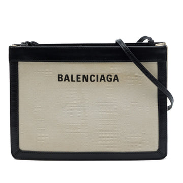 Balenciaga Canvas Navy Pochette