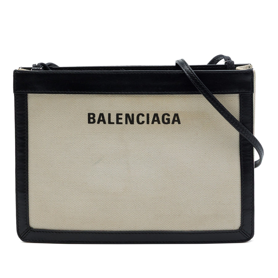 Balenciaga Canvas Navy Pochette