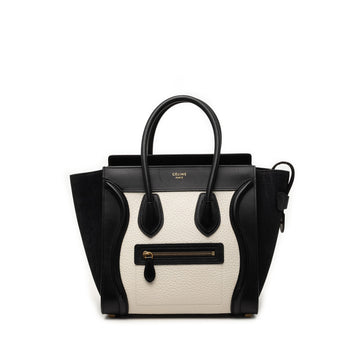 Celine Micro Bicolor Nubuck And Drummed