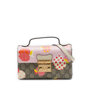 Gucci Mini Gg Supreme Les Pommes Padlock