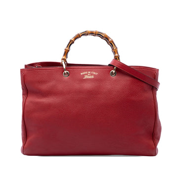 Gucci Large Calfskin Bamboo Shopper