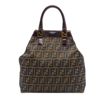 Fendi Zucca Canvas Tote Pre-Loved Brown
