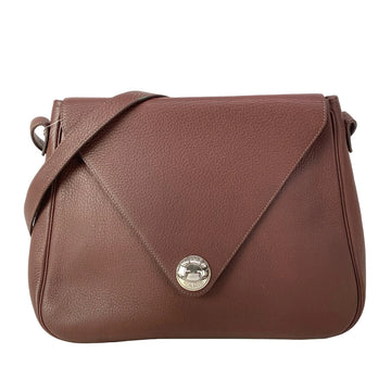 Hermes Christine Brown Vachette Crispe