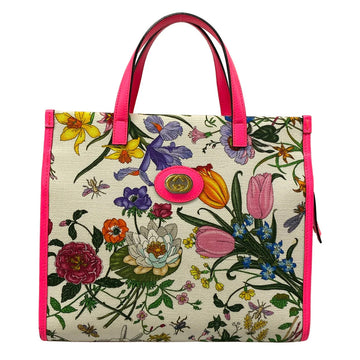 Gucci Flora White Pink Multi Canvas