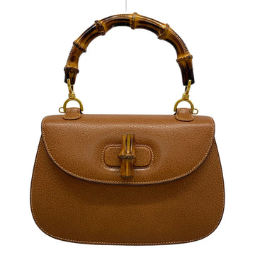 Gucci Bamboo Brown Leather Handbag
