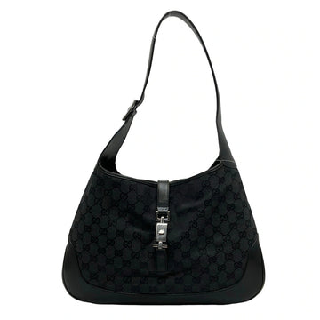 Gucci Jackie Black Jacquard Leather