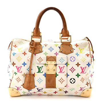 Louis Vuitton Multicolor Speedy 30 White