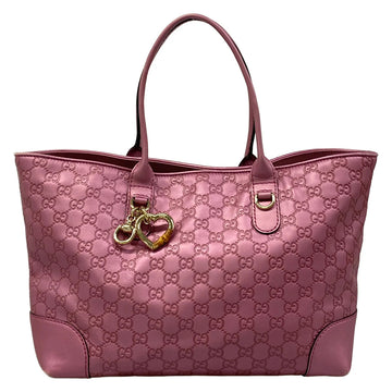 Gucci Guccissima/Heart Bit Pink Leather