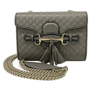 Gucci Emily/Micro Guccisima Dark Gray