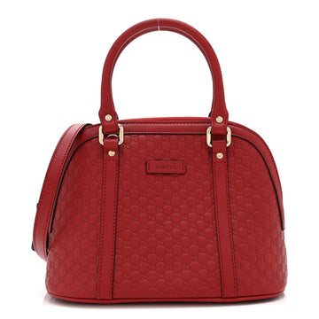 Soft Microguccissima Mini Dome Bag Rosso