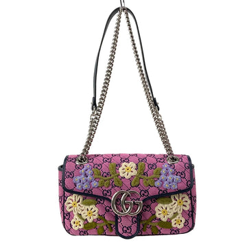 Gucci Gg Marmont Pink Dark Navy Multi