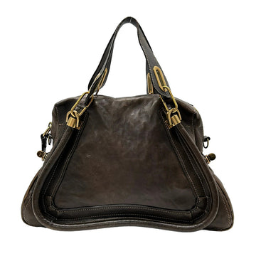 Chloe Paraty Dark Brown Leather Handbag