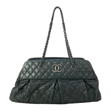 Chanel Matelasse Dark Gray Sparkling